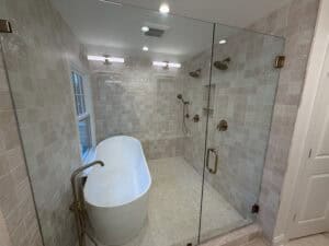 Wet room master bath