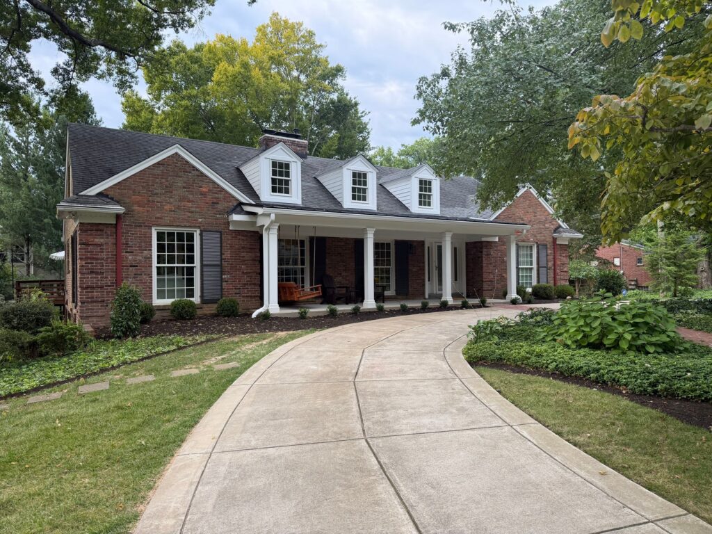 bespoke exterior covered front porch